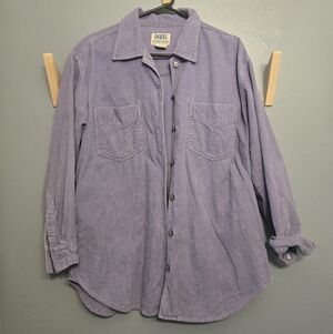 Light Purple Soho Companie Corduroy Button-Up Shacket